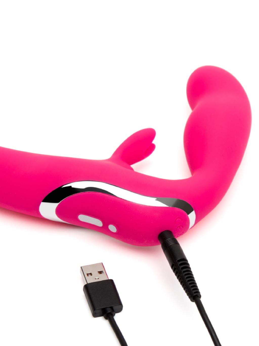 Lovehoney Happy Rabbit Strapless Strap On Rabbit Vibe - Pink