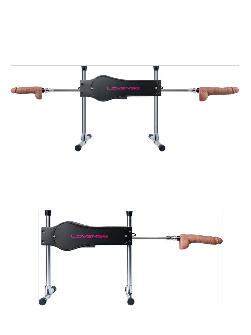 Lovense Sex Machine one sided and double sided view.