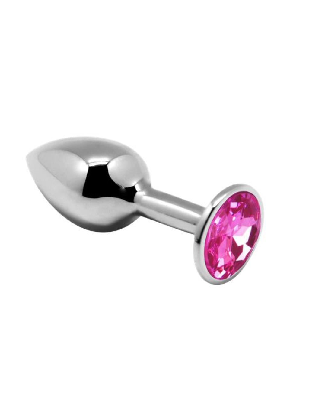 Plug with a pink jewel at the base