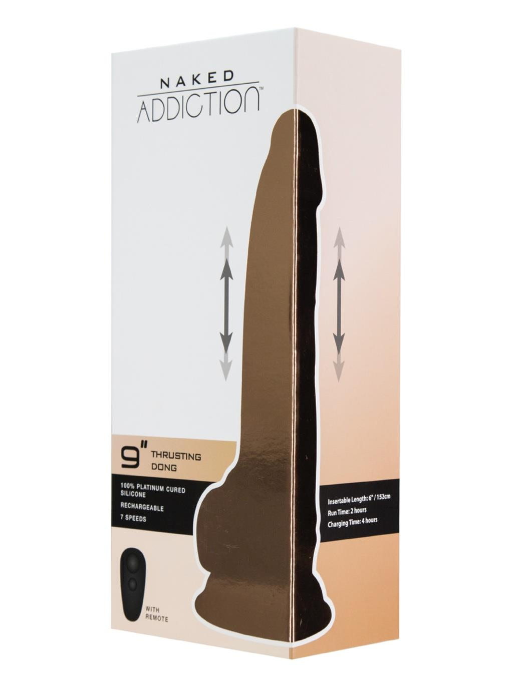 Swan Naked Addiction 9" Thrusting Vibrator