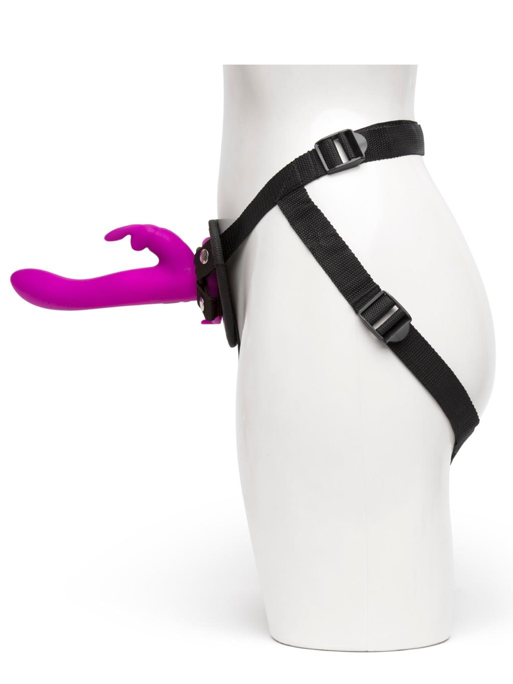 Lovehoney Happy Rabbit Vibrating Strap On Harness Set - Purple