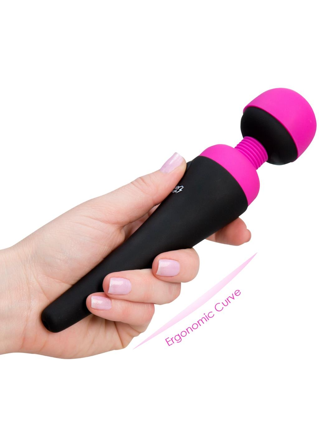 Swan Palm Power Rechargeable Massager - Fuchsia