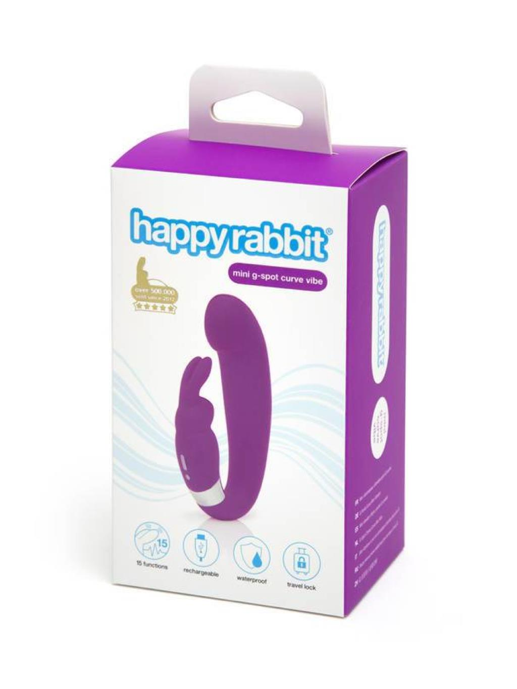 Lovehoney Happy Rabbit G-Spot Clitoral Curve Mini Vibe