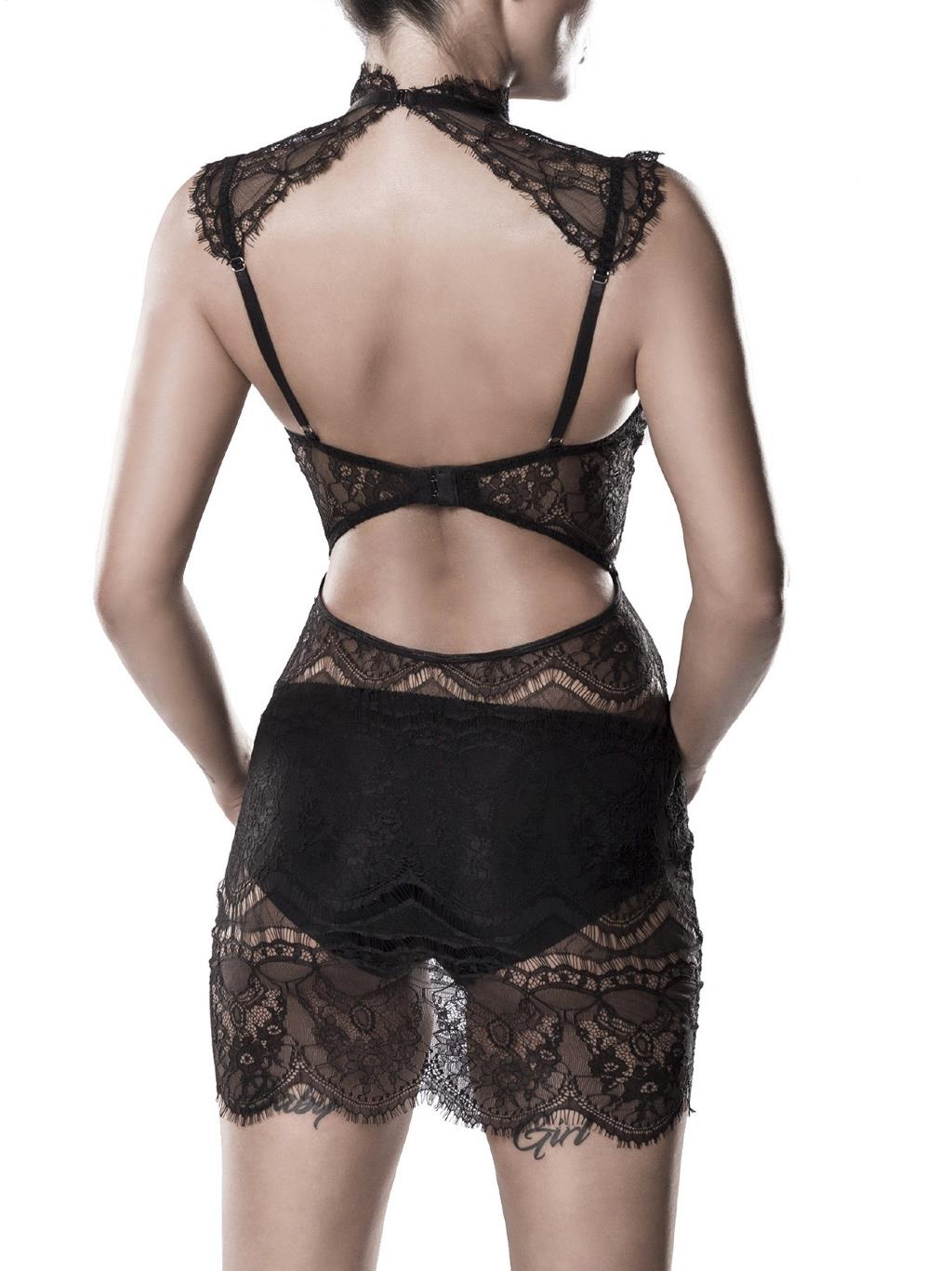 Grey Velvet 2-Piece Negligee Set