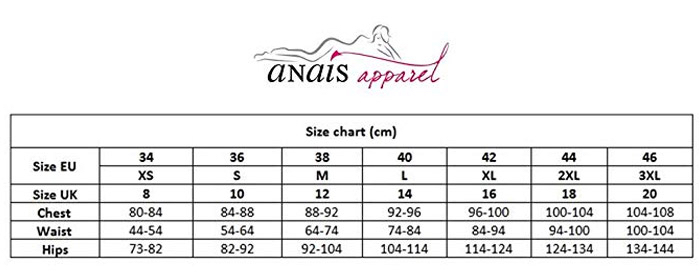 Anais Esterni Teddy XXL/XXXL - Black