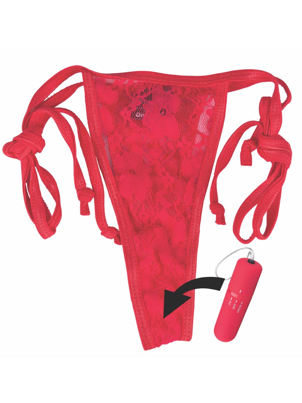 Red panty With Bullet Vibrator