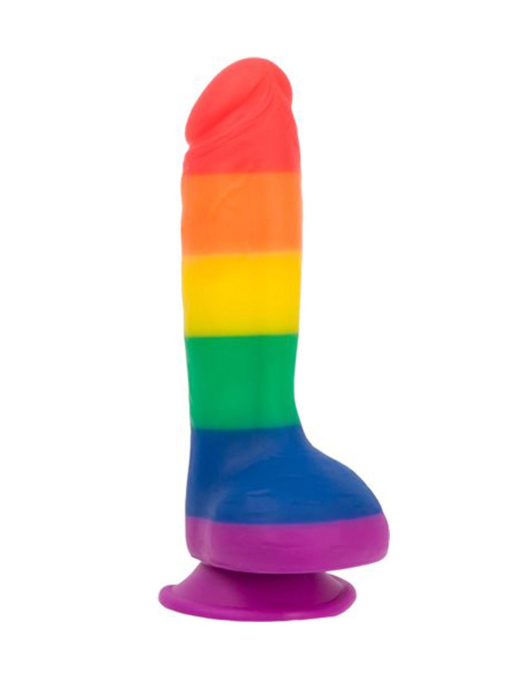 Swan Addiction Justin 8" Dildo - Rainbow