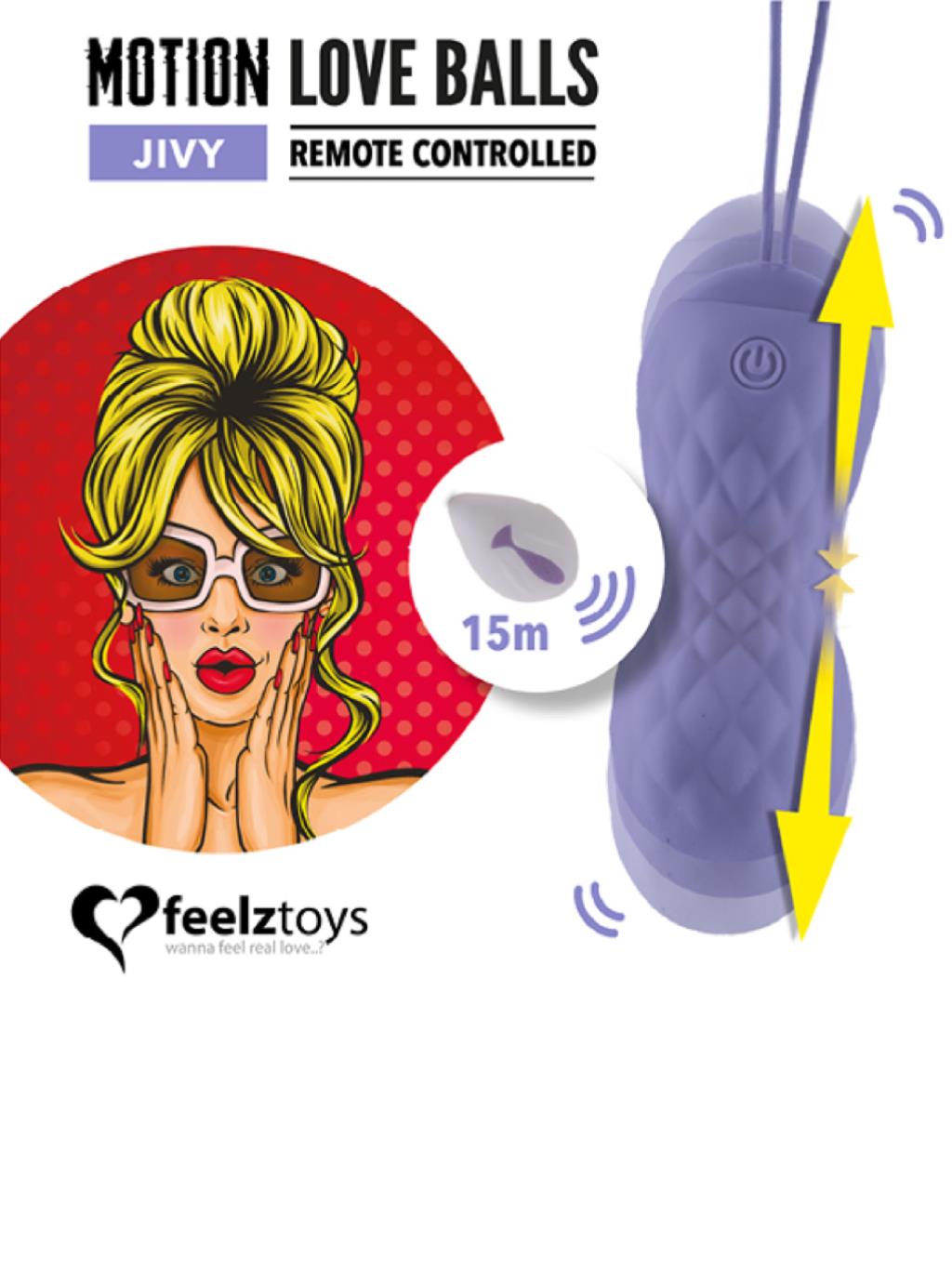 FeelzToys Motion Love Balls Jivy - Purple