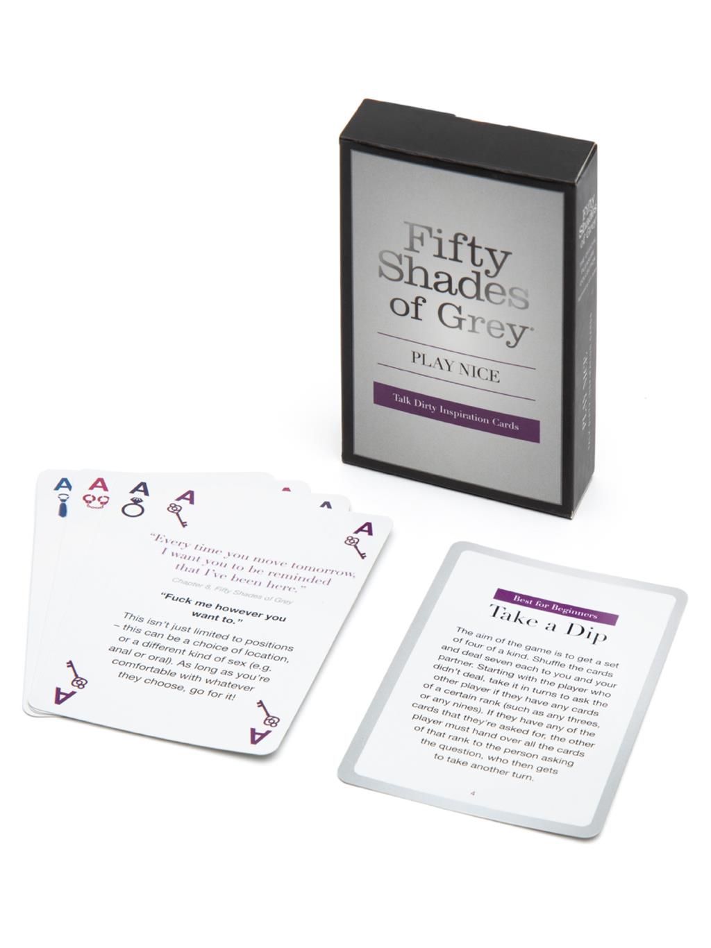 Fifty Shades Play Nice Talk Dirty Card Game