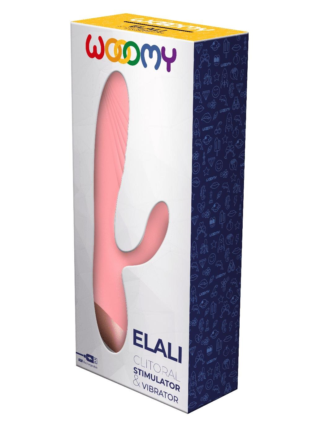 Wooomy Elali Rabbit Light Vibrator - Pink