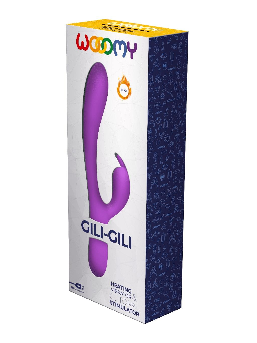 Wooomy Gili-Gili Vibrator with Heat - Purple