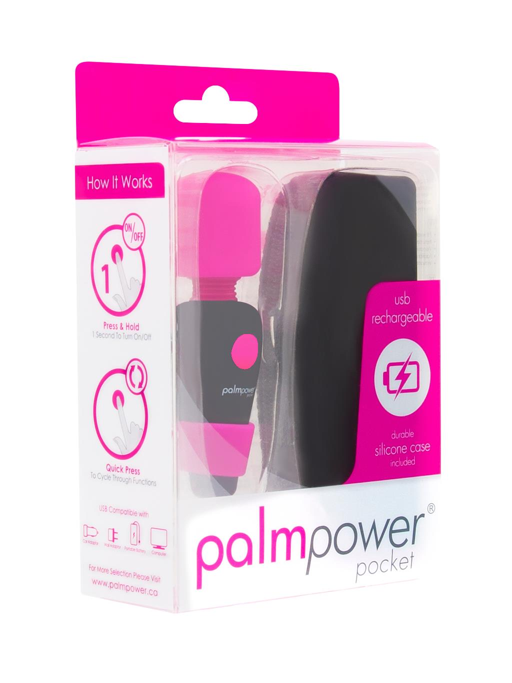 Swan Palm Power Pocket Rechargeable Massager