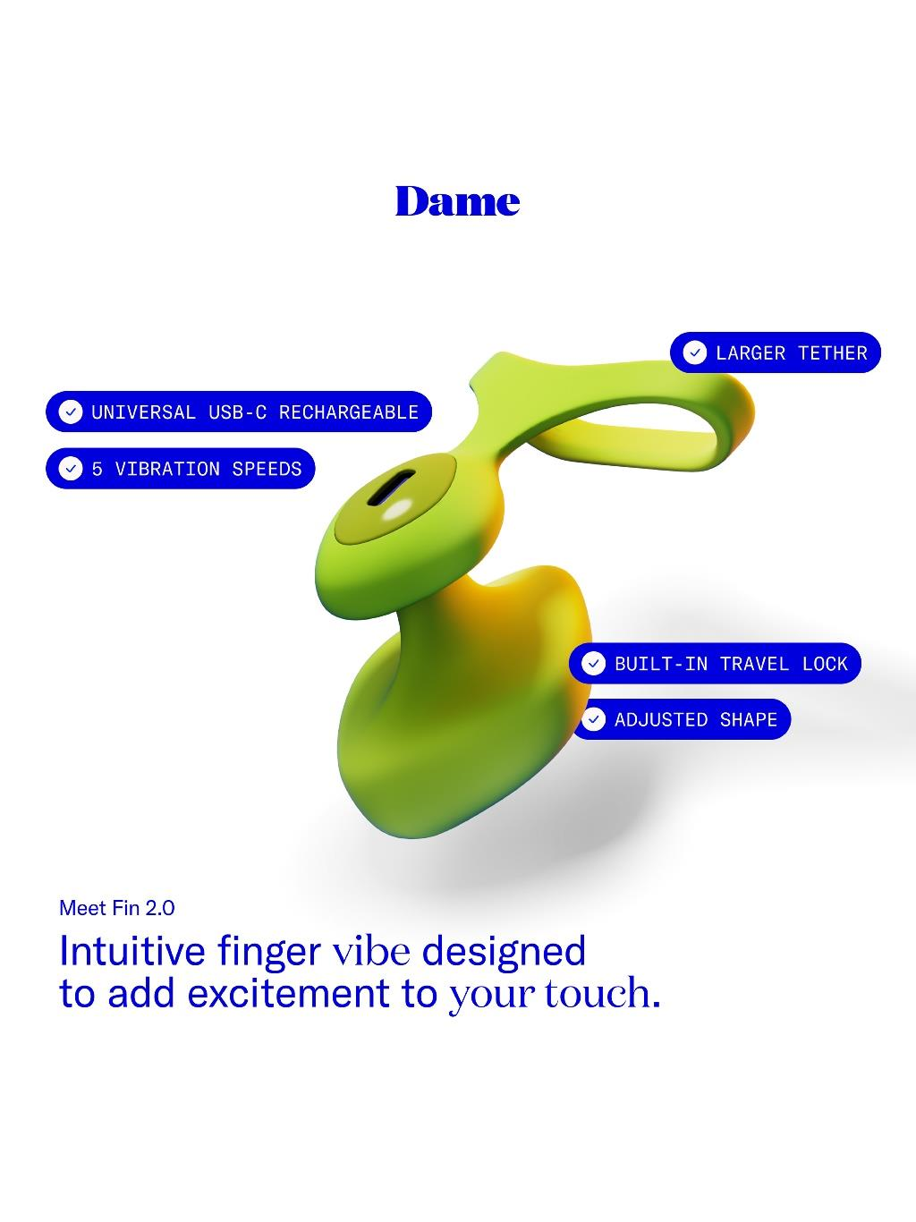 Dame Fin 2.0 Finger Vibrator