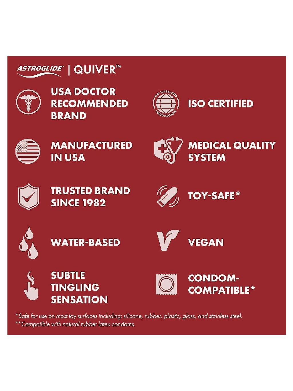 Astroglide Quiver Waterbased Glide - 148ml