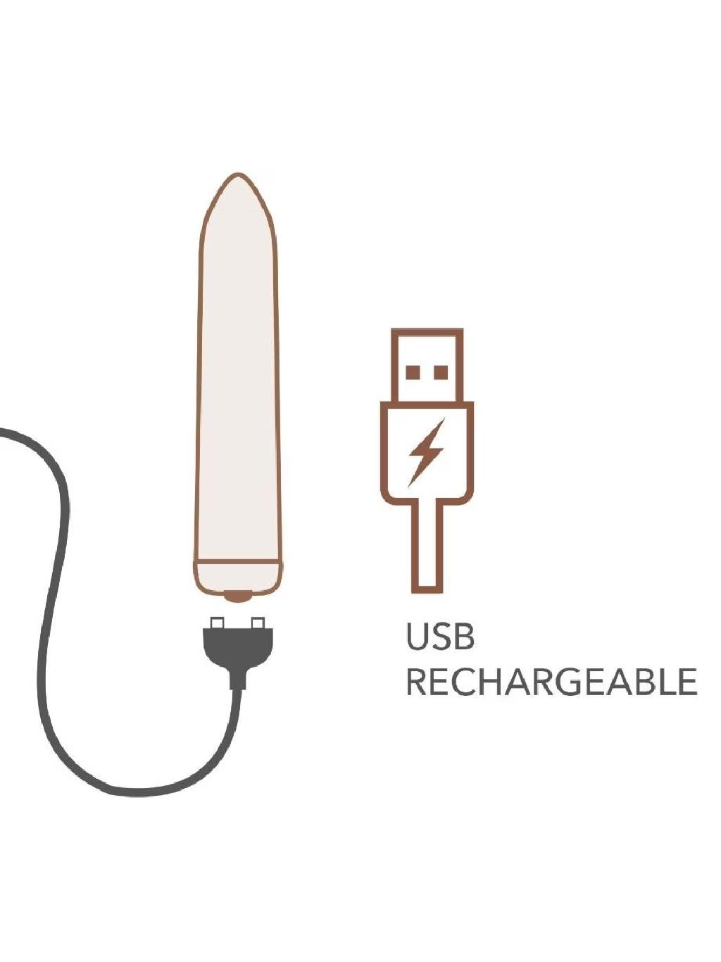 Rocks-Off Rechargeable Bullet - Poppy Red