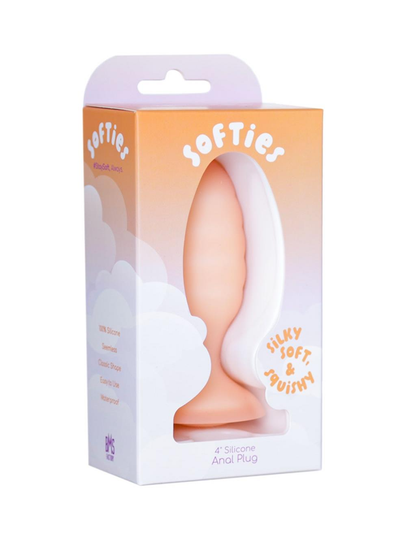 Softies Dual Layer Anal Plug - Orange