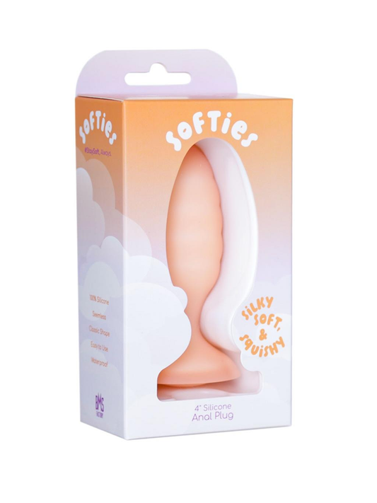 Softies Dual Layer Anal Plug - Orange