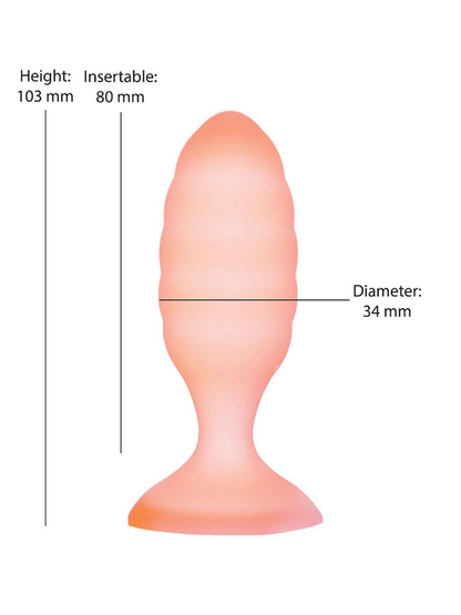 Softies Dual Layer Anal Plug - Orange