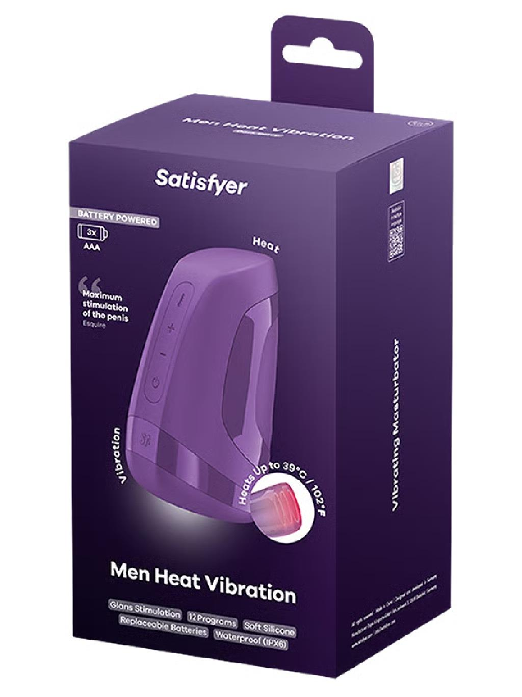 Satisfyer | Men Heat Vibration : Dark Berry