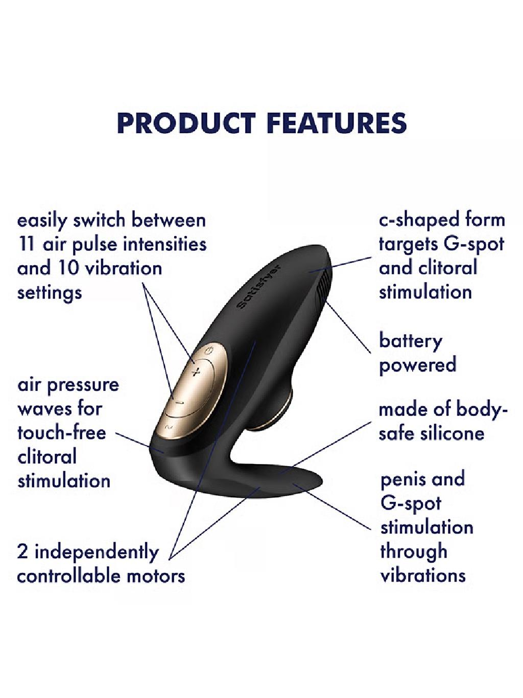 Satisfyer | Pro 4 Couples Battery Series : Black